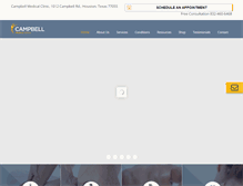 Tablet Screenshot of campbellmedicalclinic.com